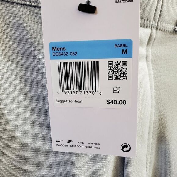 Nike Vapor Baseball Pants Grey Mens Sz Medium BQ6432-052 Gray NWT - Picture 6 of 9